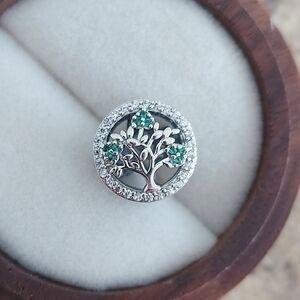 925 Sterling Silver Family Tree Charm